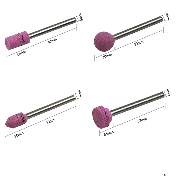 [Fr] Bộ 7 Mũi Đá Mài Mini Trục 3mm