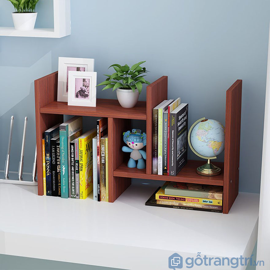 KỆ SÁCH GỖ MINI ĐỂ BÀN 12LY