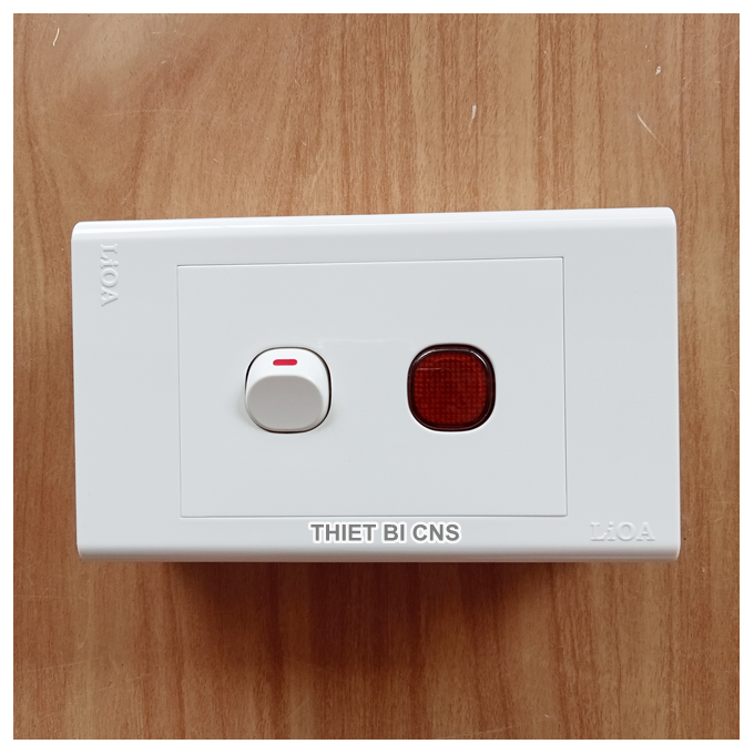 COMBO Công tắc, đèn báo LiOA Dòng SE18 - Loại 1 - 5 Công tắc tròn