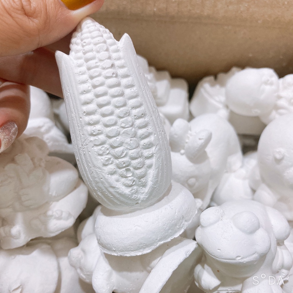 Combo 5 Con Tượng Tô Màu Size 5cm Nhiều Mẫu ( Không Kèm Màu và cọ)