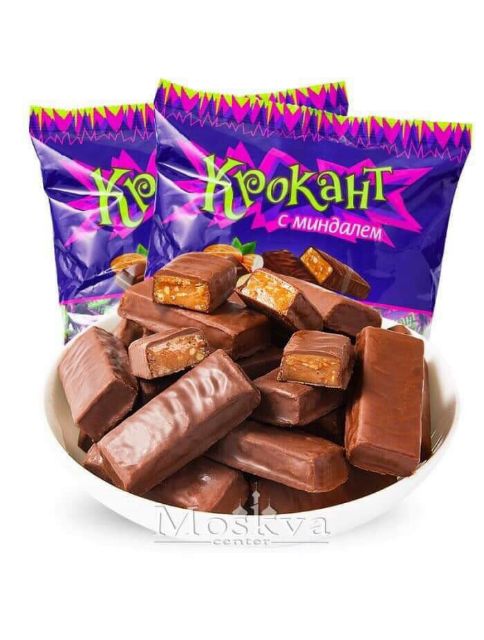 (Date Mới Nhất) Kẹo Nga Tím Socola Hạnh Nhân Krokant 500g