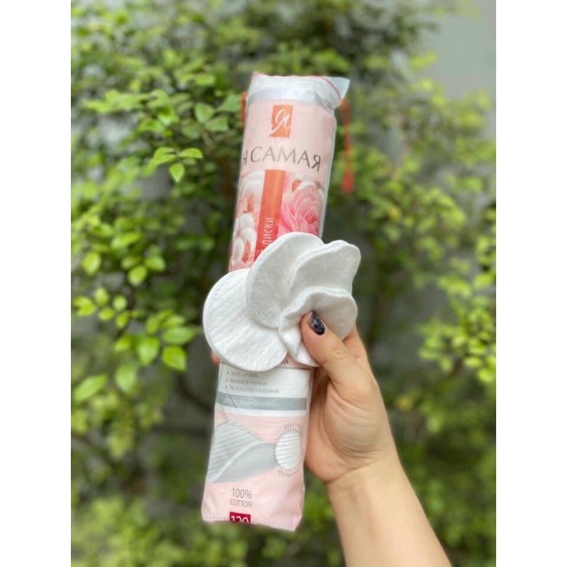 Bông Tẩy Trang Nga RCamar 120 Miếng