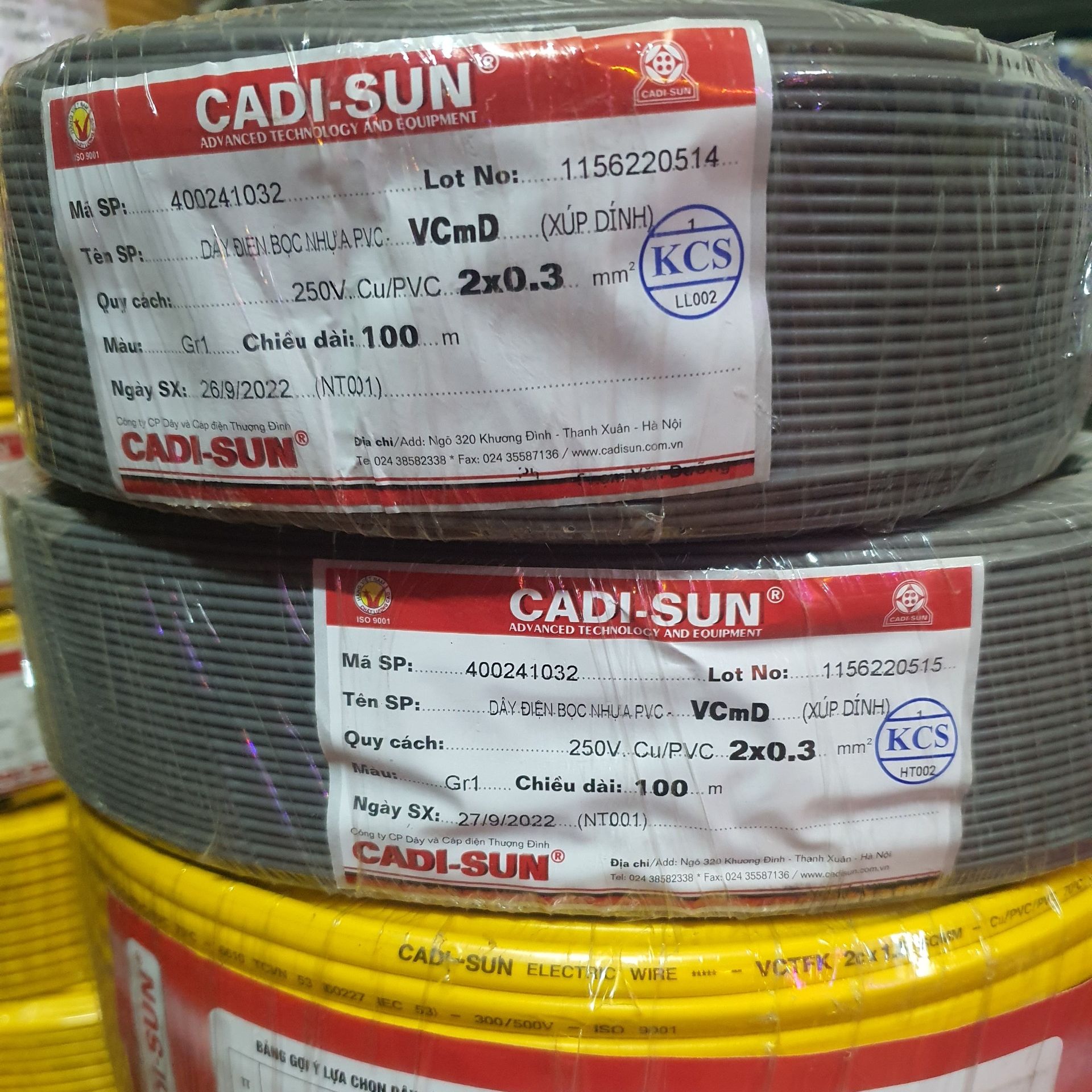 [Chính Hãng] Dây Điện CADISUN 1x4 Cuộn 100m.