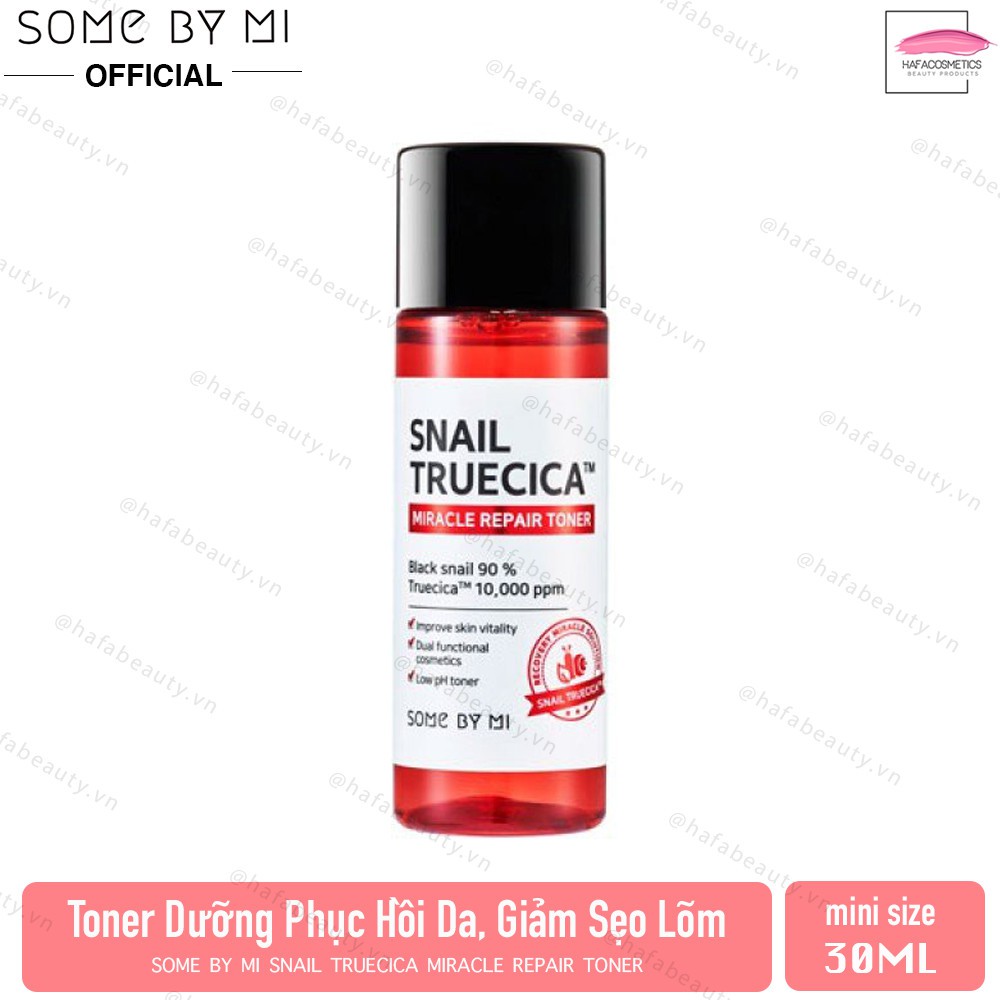 Nước Hoa Hồng Dưỡng Ẩm, Tái Tạo và Phục Hồi Da Some By Mi Snail Truecica Miracle Repair Toner _ Some By Mi Chính Hãng