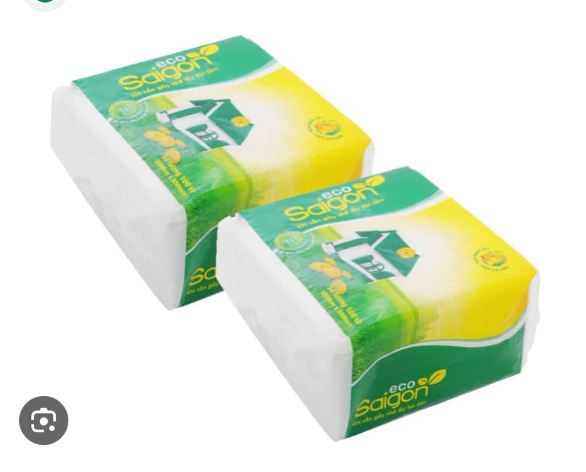Khăn Giấy Ăn Saigon Eco 100 Tờ (23x23)cm