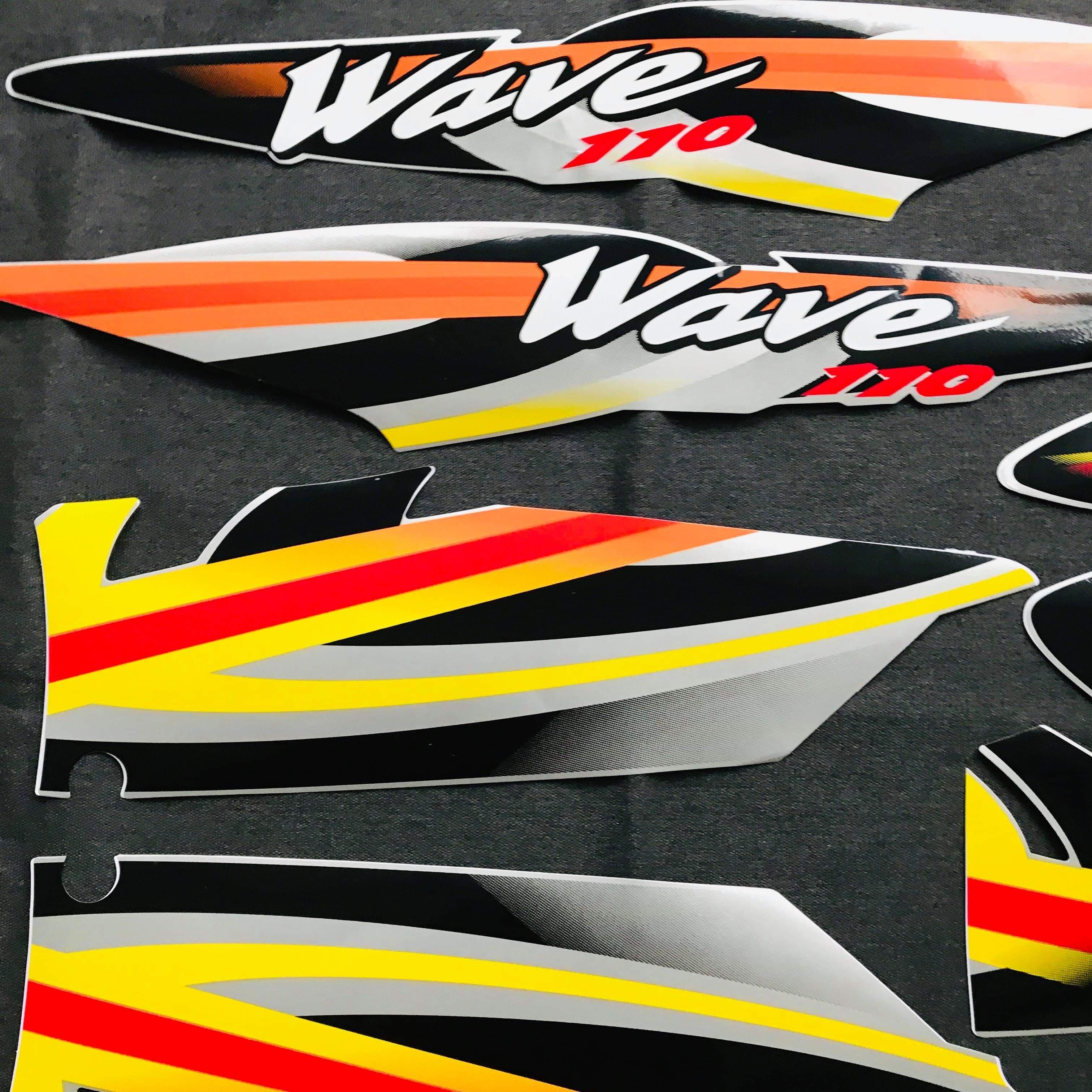 [HCM]TEM WAVE THÁI 110CC ĐỜI 2000 3 LỚP ZIN (MÀU VÀNG ĐEN)