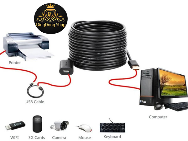 Cáp nối dài USB 30m có chip khuếch đại Ugreen 10326