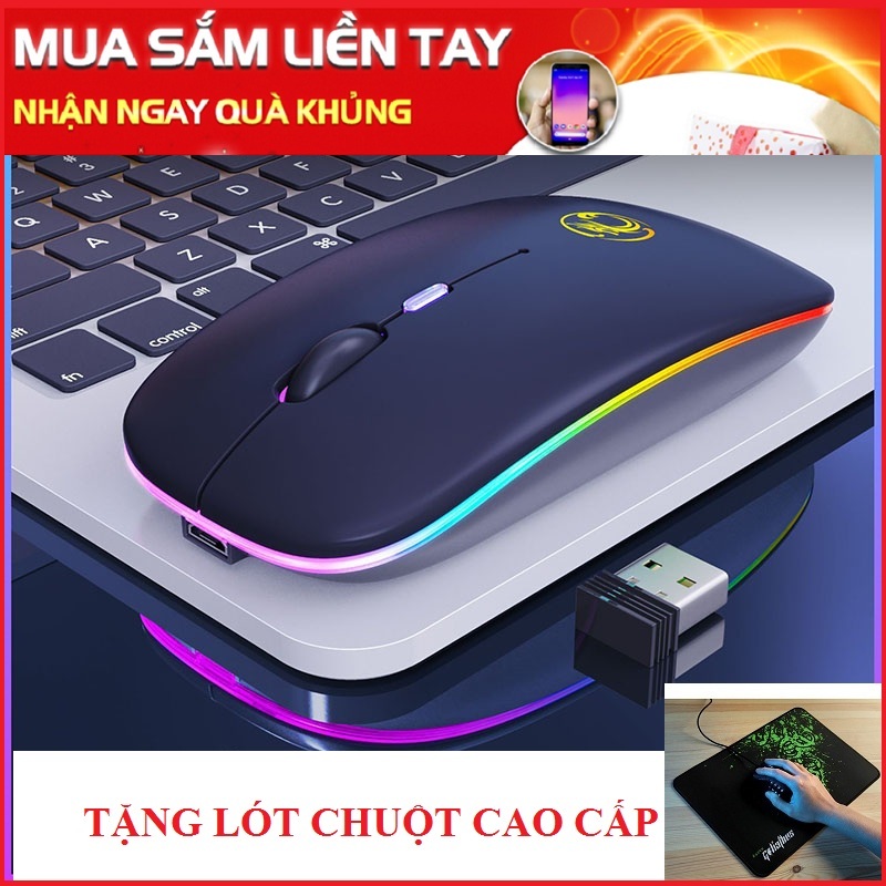 Bảng giá Chuột không dây Pin sạc Imice E1300 Dpi - Led RGB đổi màu 1300 Phong Vũ
