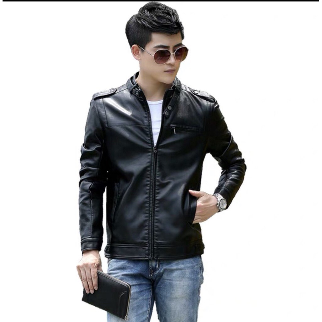 Áo khoác da nam cool ngầu bao bảnh sang xịn mịn doremon