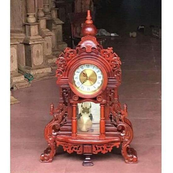 Đồng Hồ Để Bàn Gỗ Hương cao 70cm ( F1 )