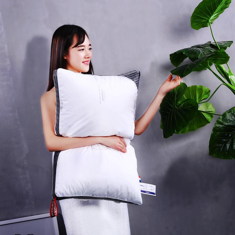 100% Cotton Lập Thể Có Thể Giặt Bằng Nước Độ Đàn Hồi Cao Lông Vũ Ruột Gối Khách Sạn Người Lớn Khách Sạn Gối 100% Cotton Duy Nhất Hai Người Gối