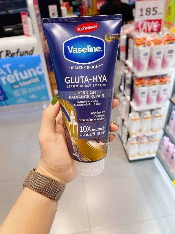 VASELINE GLUTA HYA OVERNIGHT 330ML - HÀNG THÁI LAN