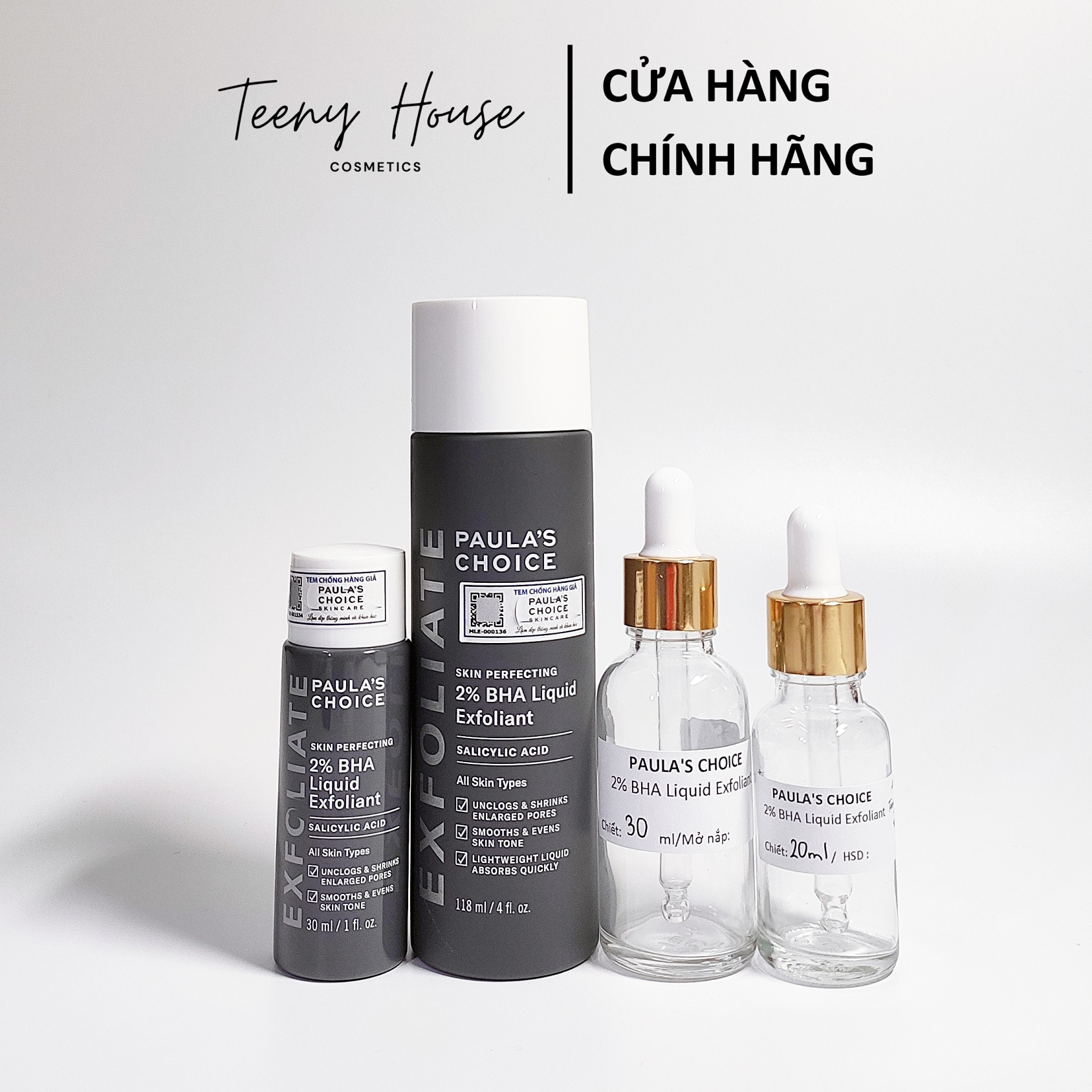 [Chiết - Minisize] Dung dịch tẩy da chết Paula’s Choice BHA 2% Liquid