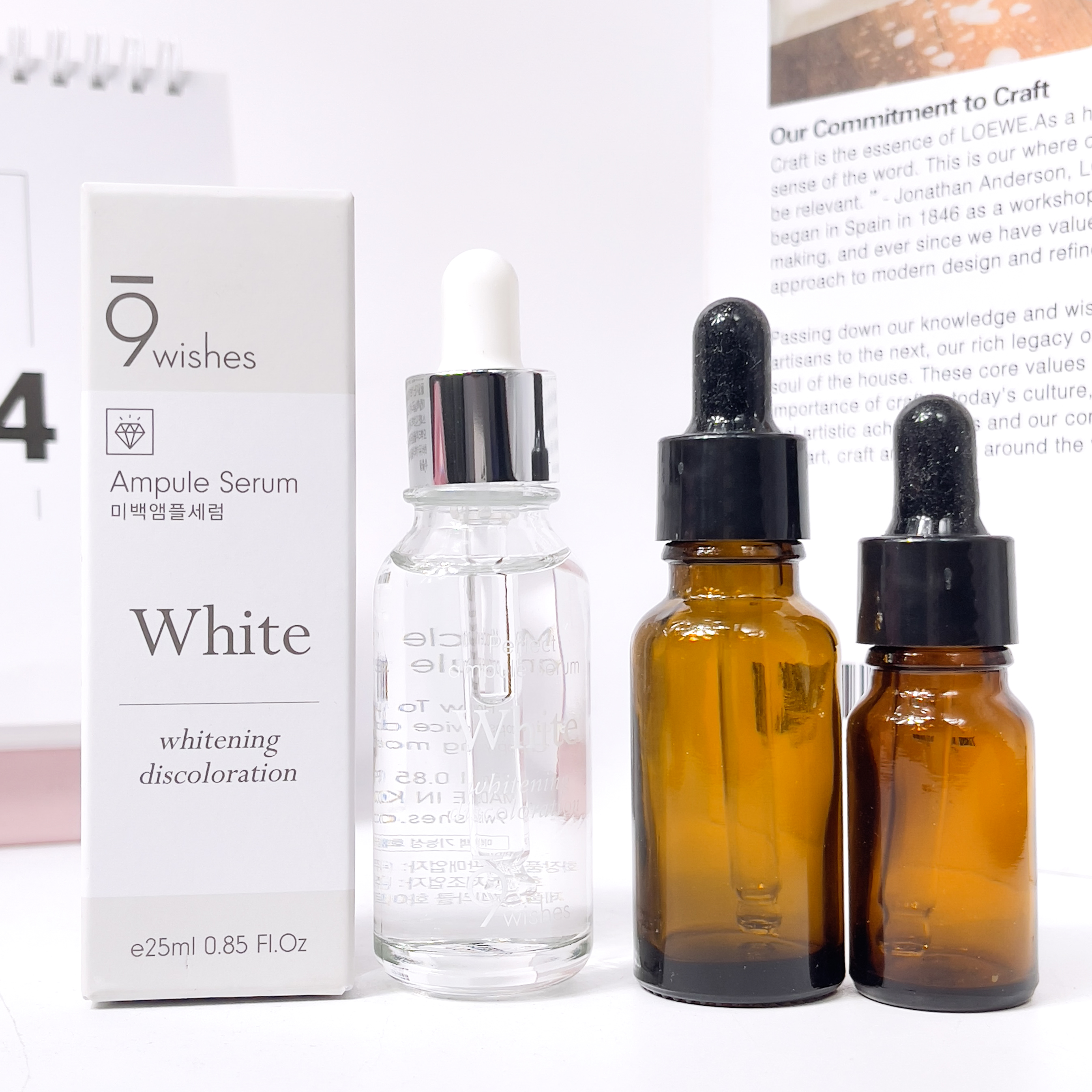 Tinh chất cấp ẩm, dưỡng trắng da 9 Wishes White Ampule serum 25ml
