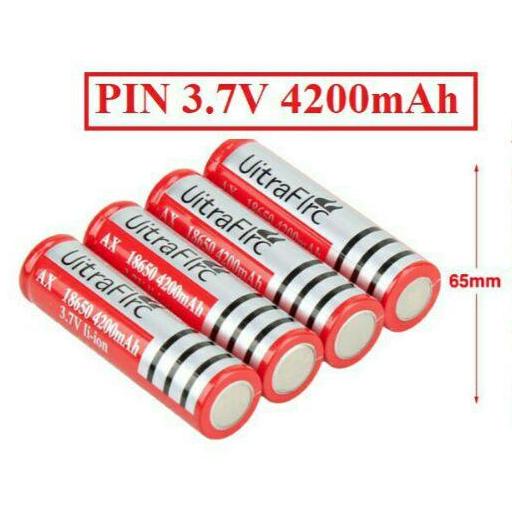 [HCM]Pin sạc UtraFire 18650 3.7 V  4200 mAh