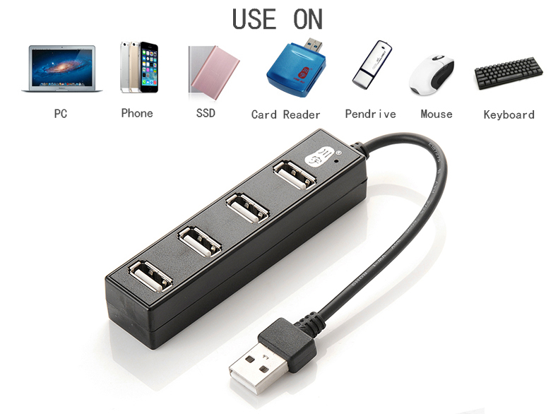 Hub USB Chia cổng USB 4 Port Kawau H212