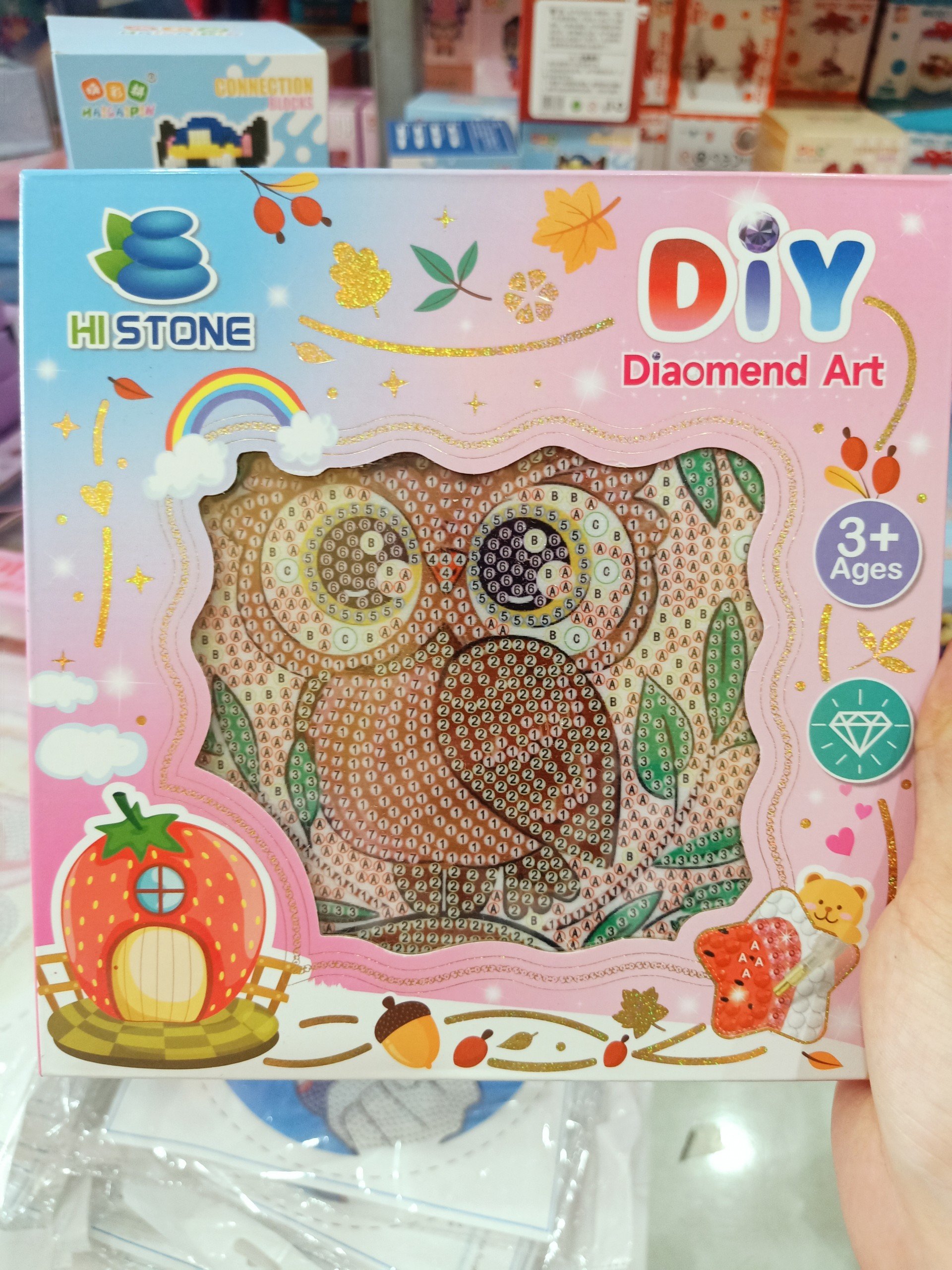Tranh đính đá cao cấp DOREMON- KT: 40x40Cm (Tranh chưa đính có đầy đủ dụng cụ)