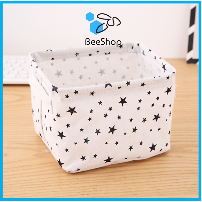 Giỏ vải đựng đồ đa năng size 20x16x14cm
