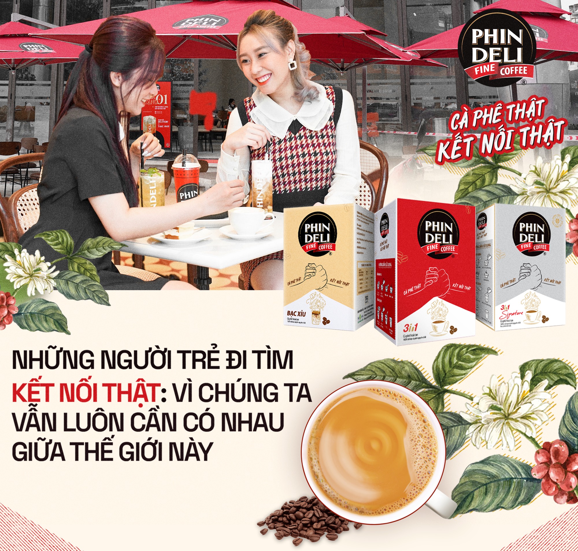Cà Phê Hòa Tan PhinDeli Bạc Xỉu (17g x 18 gói)