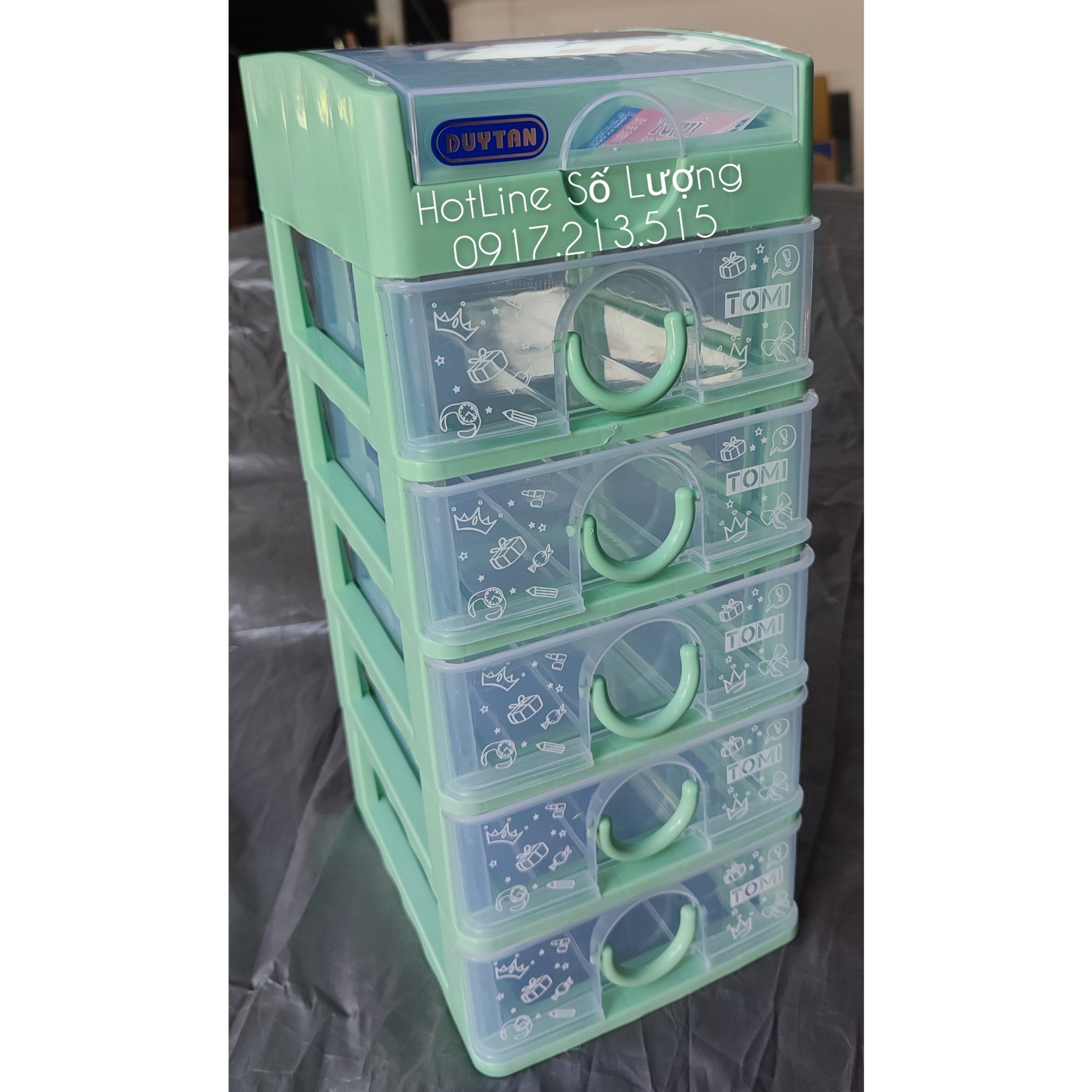 Tủ nhựa duy tân TOMI Mini 6 Tầng - Nhiều Mẫu Xinh