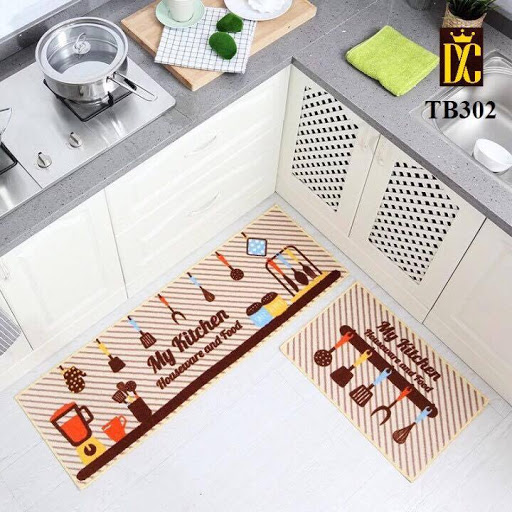 [HCM]BỘ 2 THẢM TRẢI NHÀ BẾP NHÀ TẮM PHONG CÁCH HÀN QUỐC - THẢM LAU SÀN THẤM HÚT NƯỚC CỰC TỐT  CÓ ĐẾ CHỐNG TRƠN TRƯỢT