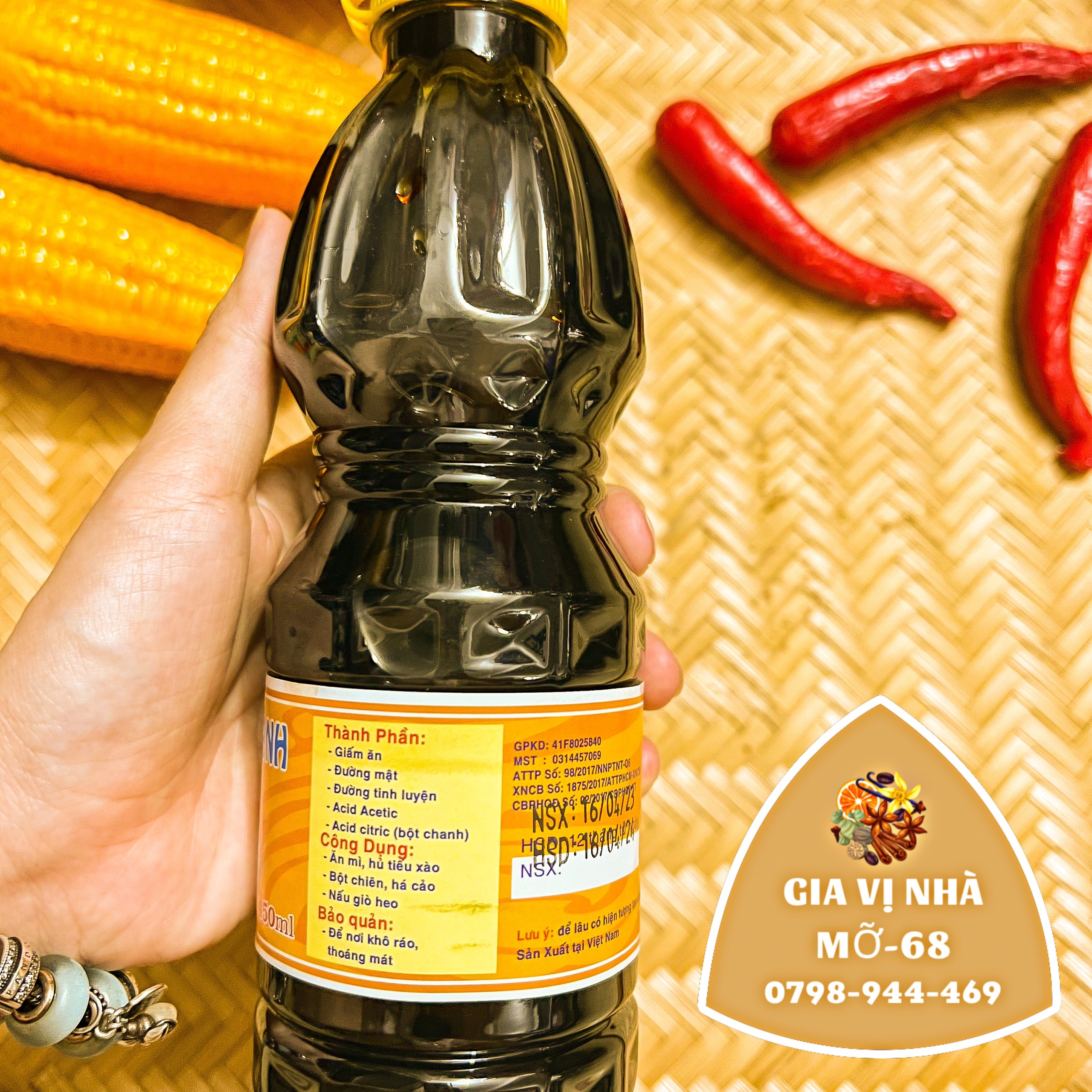 GIẤM TIỀU THUẬN THÀNH - CHAI 450ML