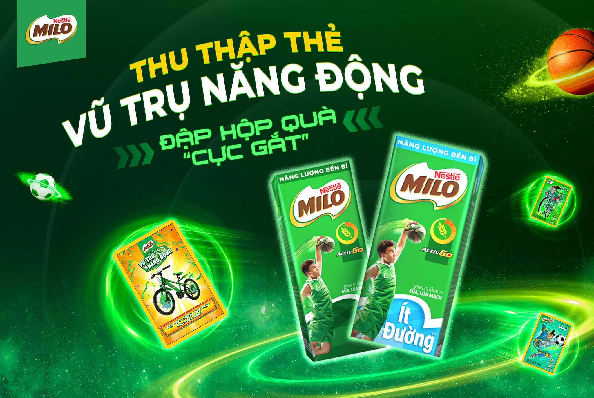 Sữa lúa mạch Nestlé MILO lốc 4hộp x 180ml