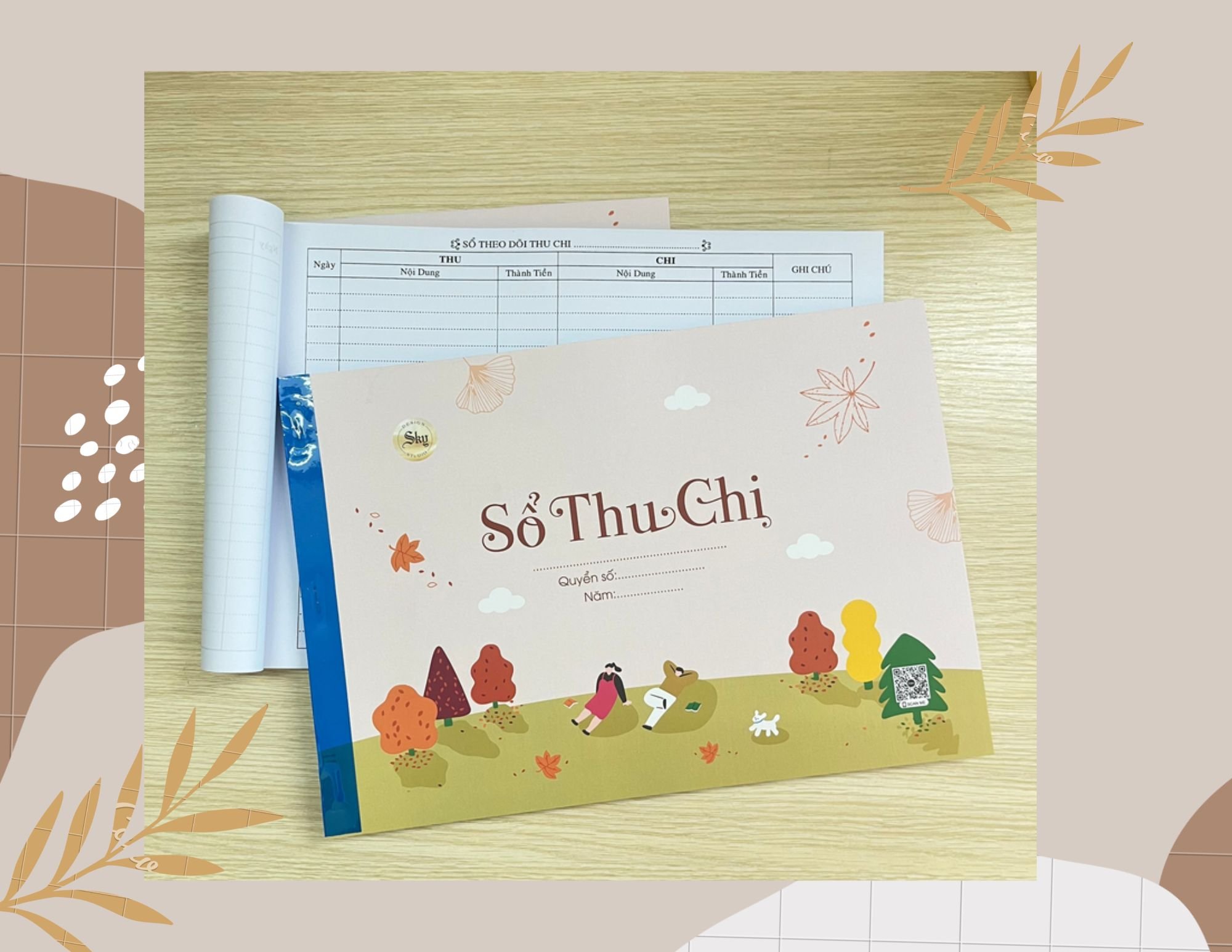 Sổ quản lý thu chi a4 - 100 tơ/quyển