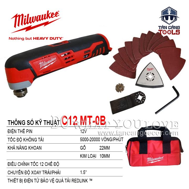 Máy Cắt  Đa Năng Dùng Pin Milwaukee C12MT-0B ( Thân Máy )