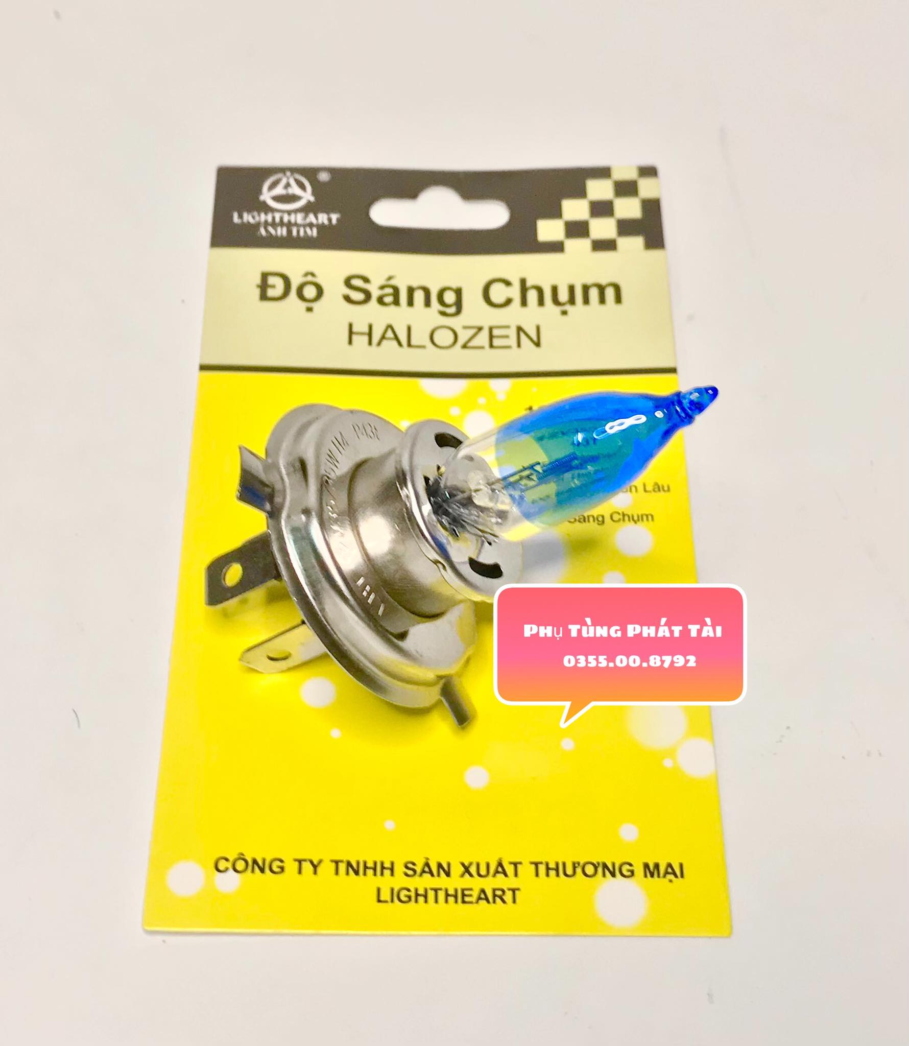 Bóng đèn 3 chân đầu xanh siêu sáng loại tôt