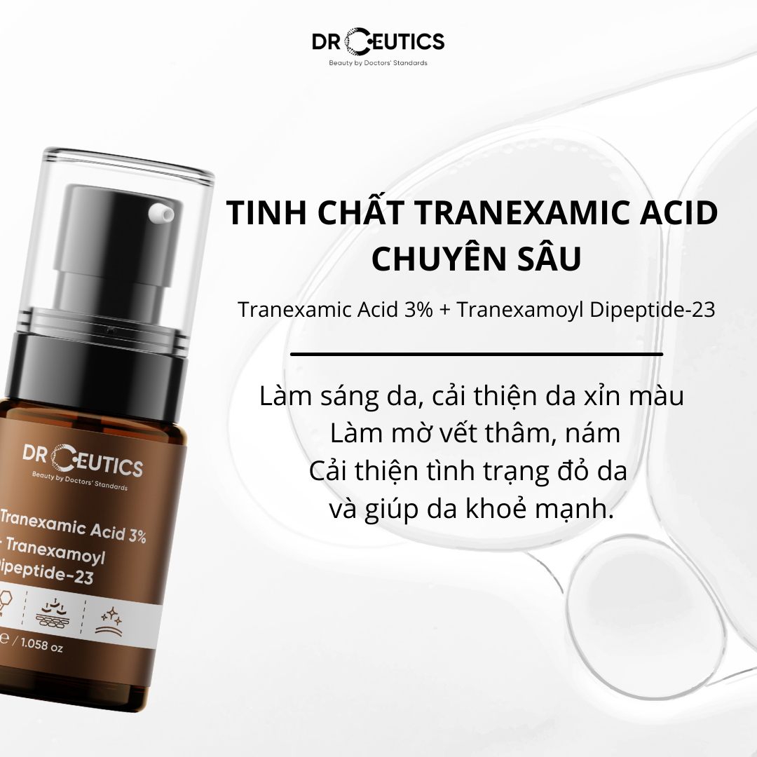 Tinh Chất Làm Mờ Nám Sáng Da Giảm Đỏ DrCeutics Tranexamic 3% (30gr)