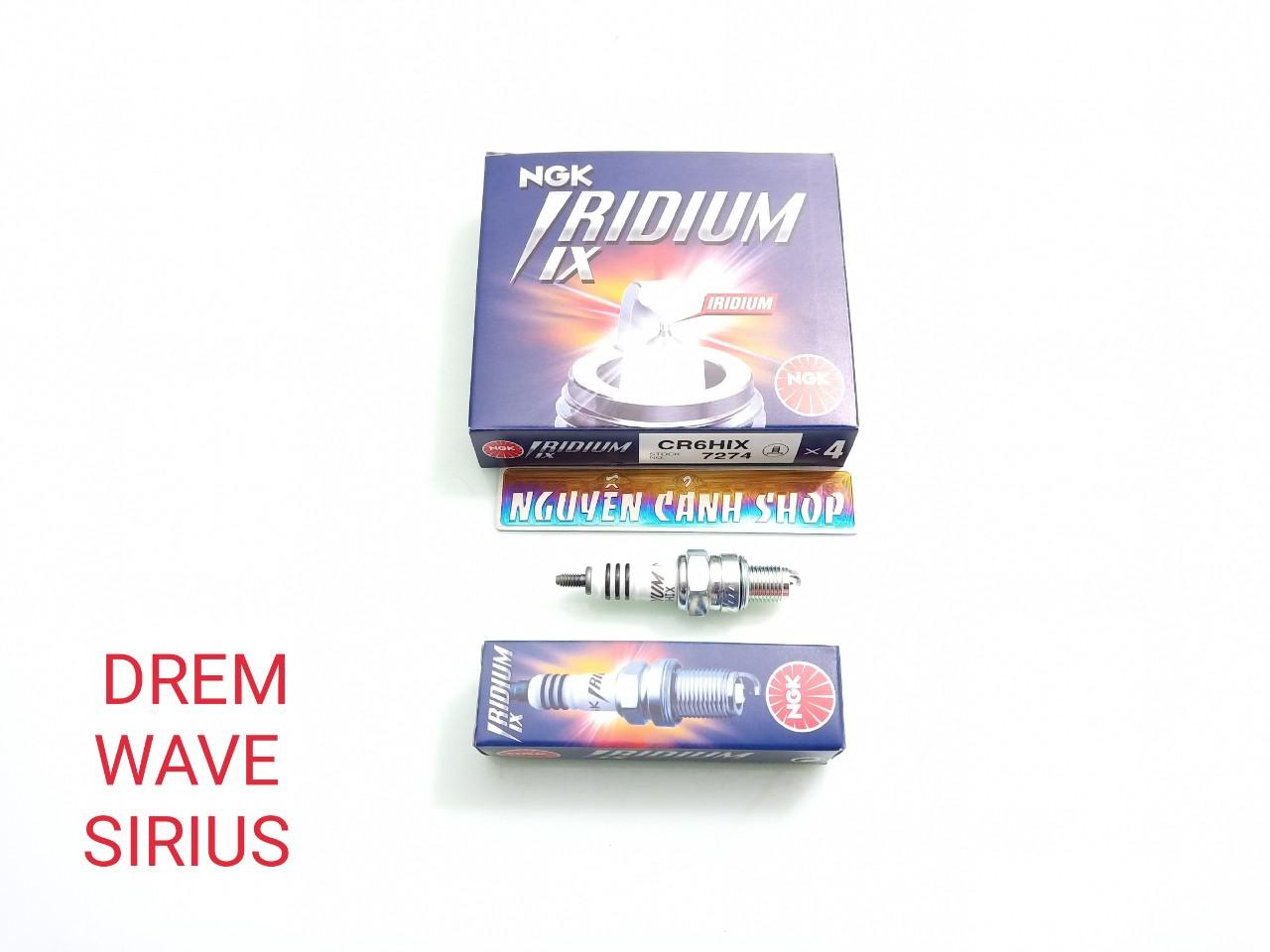 bugi xe wave draem sirius NGK IRIDIUM