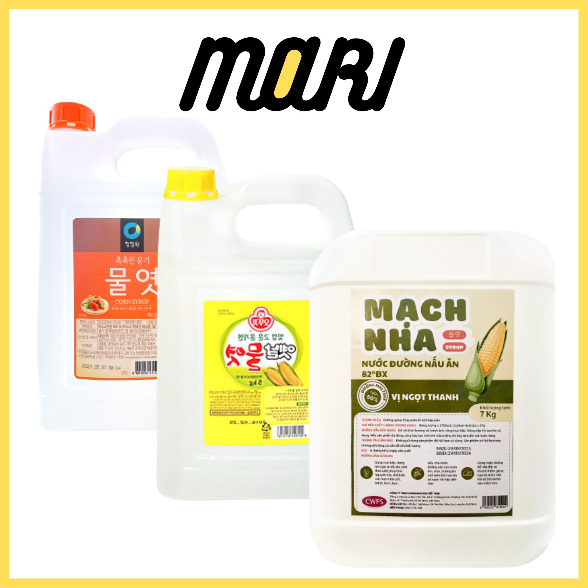 [SHIP HCM] Can nước đường bắp Hàn Quốc (5kg - 7kg)