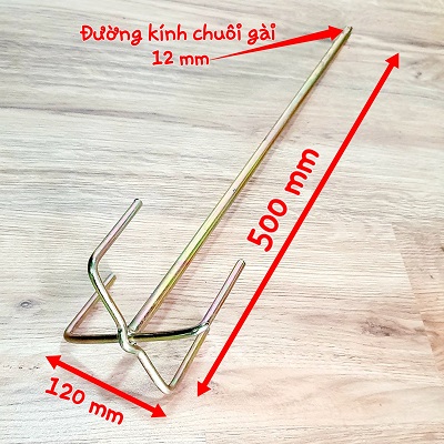 [HCM]Trục Khuấy Trộn Bột Trét - Sơn Đầu Vuông Đuôi Gài Tròn 50 x 12cm