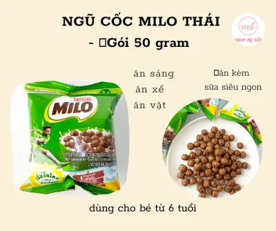 Ngũ Cốc Ăn Sáng Milo Nestle Thái Lan - Gói 15gram - Dùng cho bé từ 6 tuổi [Date 10/2021]
