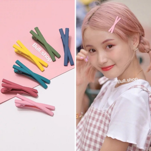 [HCM]Combo 10 kẹp tóc nơ nhiều màu Pastel