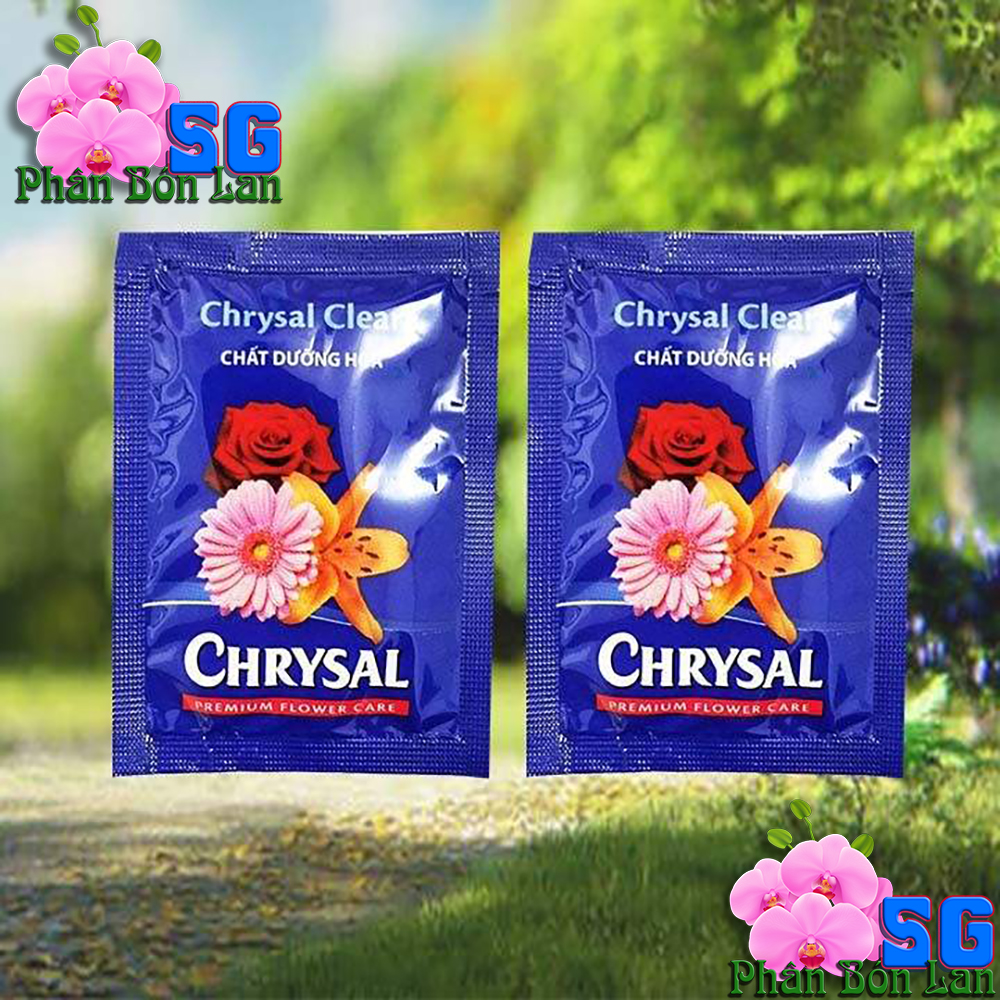 Chất dưỡng hoa lâu tàn - Chrysal Clear - thuốc dưỡng hoa cắt cành, cắm bình, giúp hoa tươi lâu