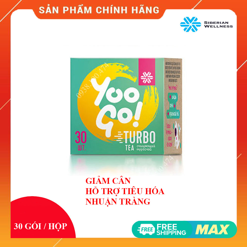 HCM Mua 10 tặng 1 Trà giảm cân Turbo YooGo Turbo Tea giúp nhuận tràng.