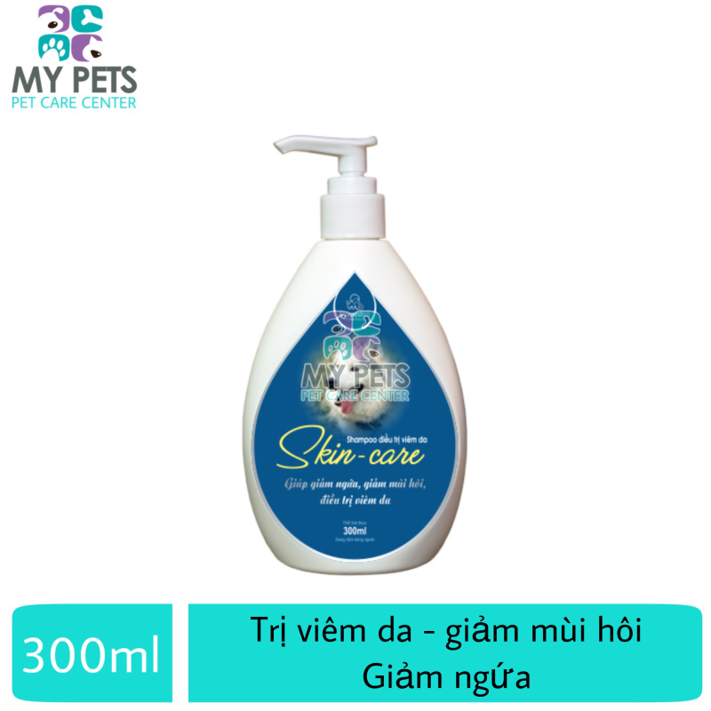 Sữa tắm cao cấp ngừa viêm da ve ghẻ, giảm ngứa, giảm mùi hôi cho chó (VMD) - Skin care 300ml