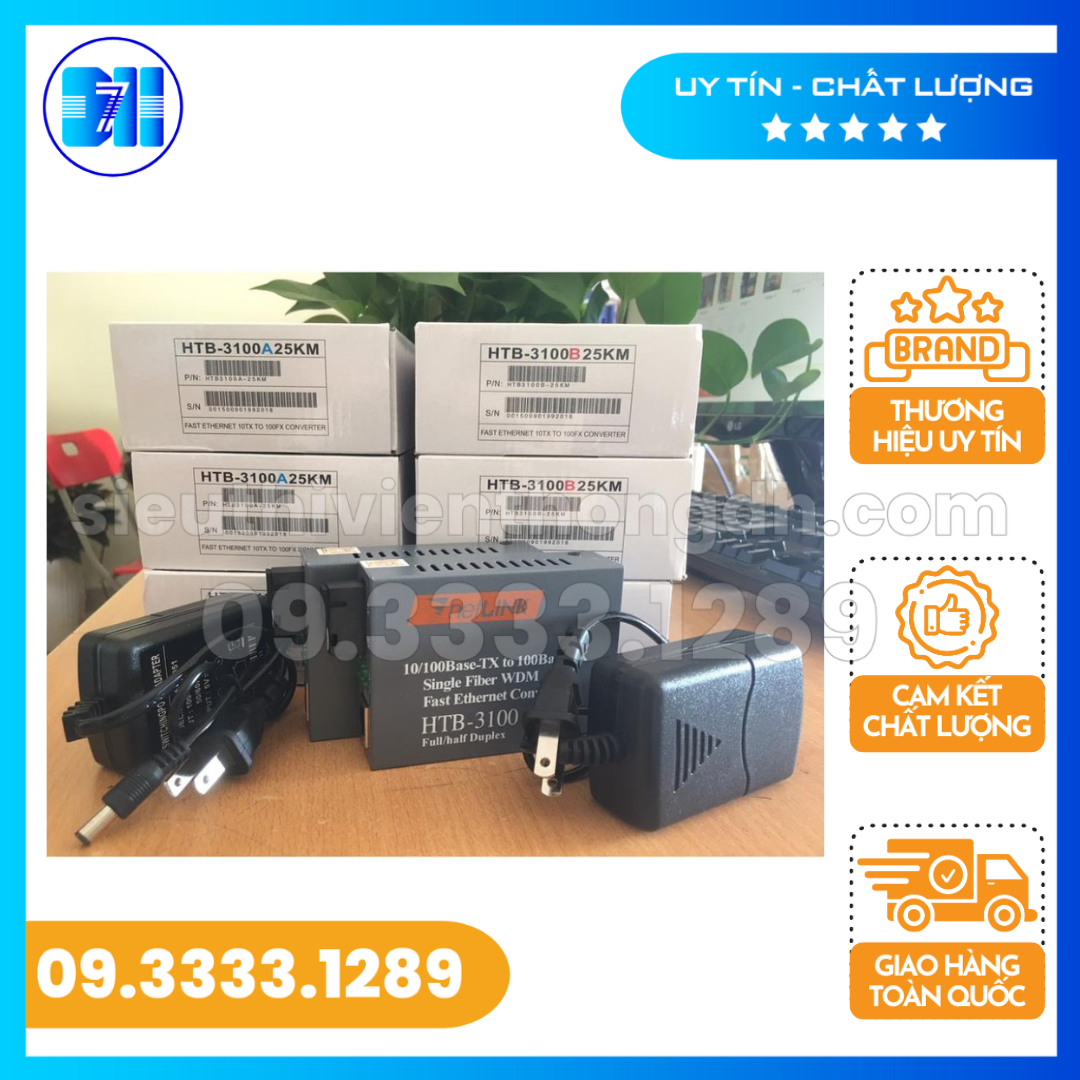 Combo 10 cặp converter quang 1 sợi netlink 3100 a/b