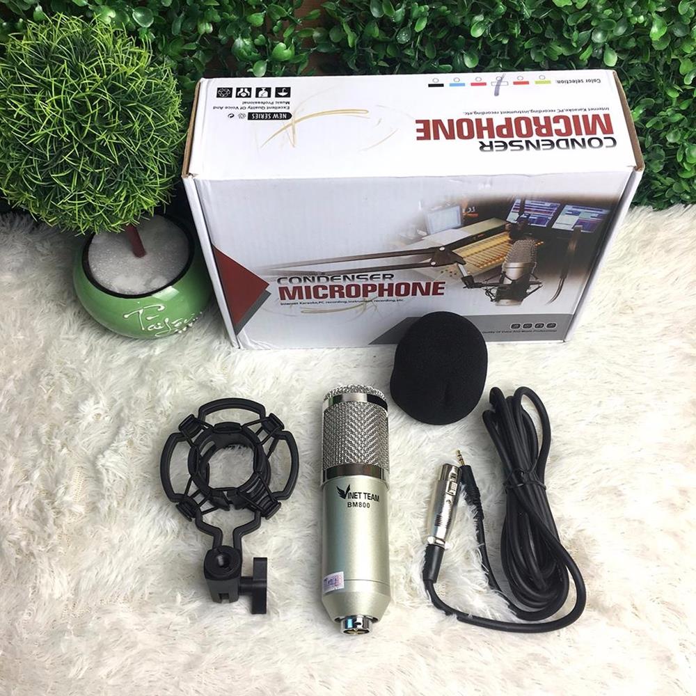 VINETTEAM BM-800 Micro Thu Âm Hát Karaoke LiveStream
