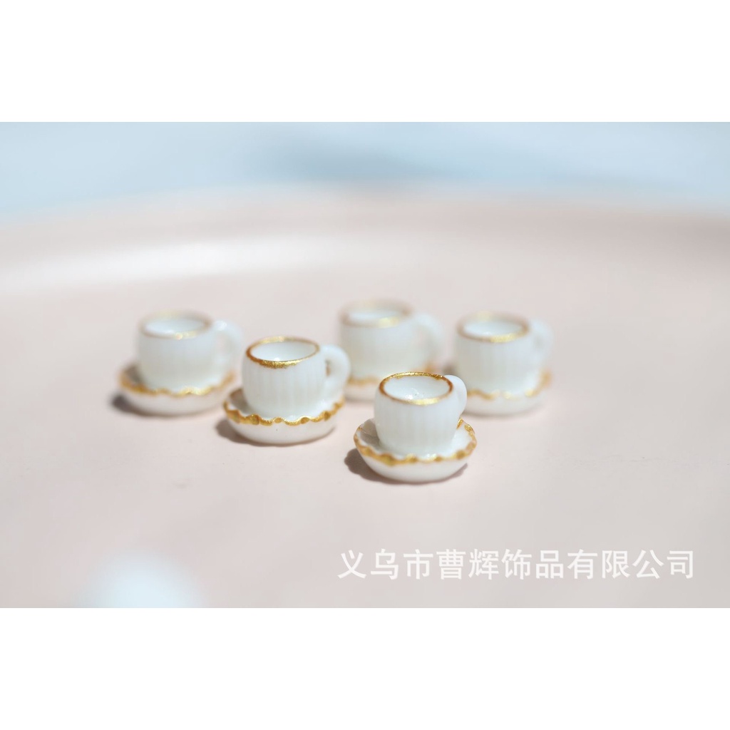 Charm (C172) slime/ Dụng Cụ Charm Trang Trí [Ko Keo & Nút] Hình Ly Trà & Cà Phê