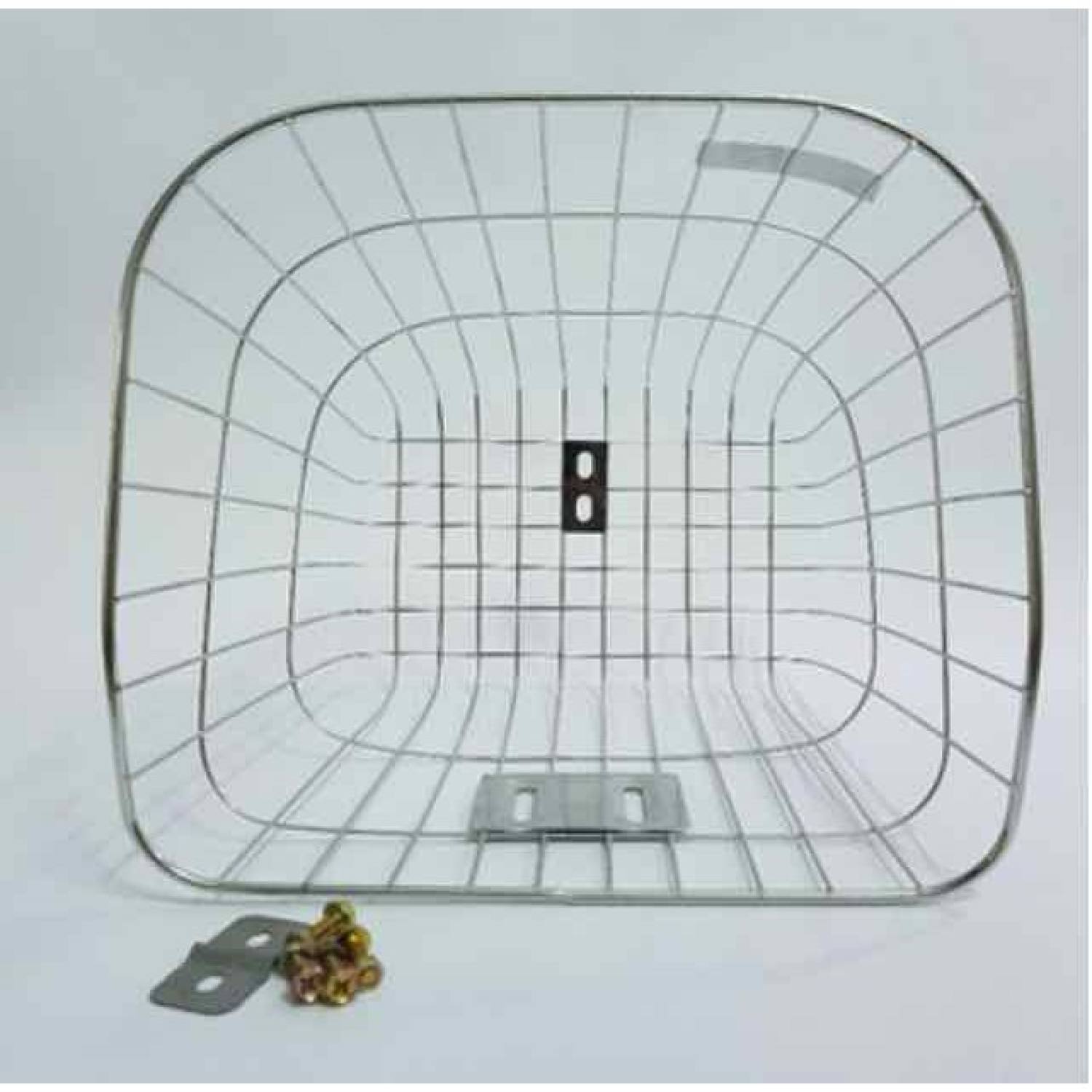 Rổ xe đạp inox [ Tặng bát + 4 ốc và tán ]