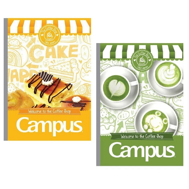 Vở kẻ ngang có chấm khổ b5 coffee shop campus 200 trang bcof200 / nb-bcof200