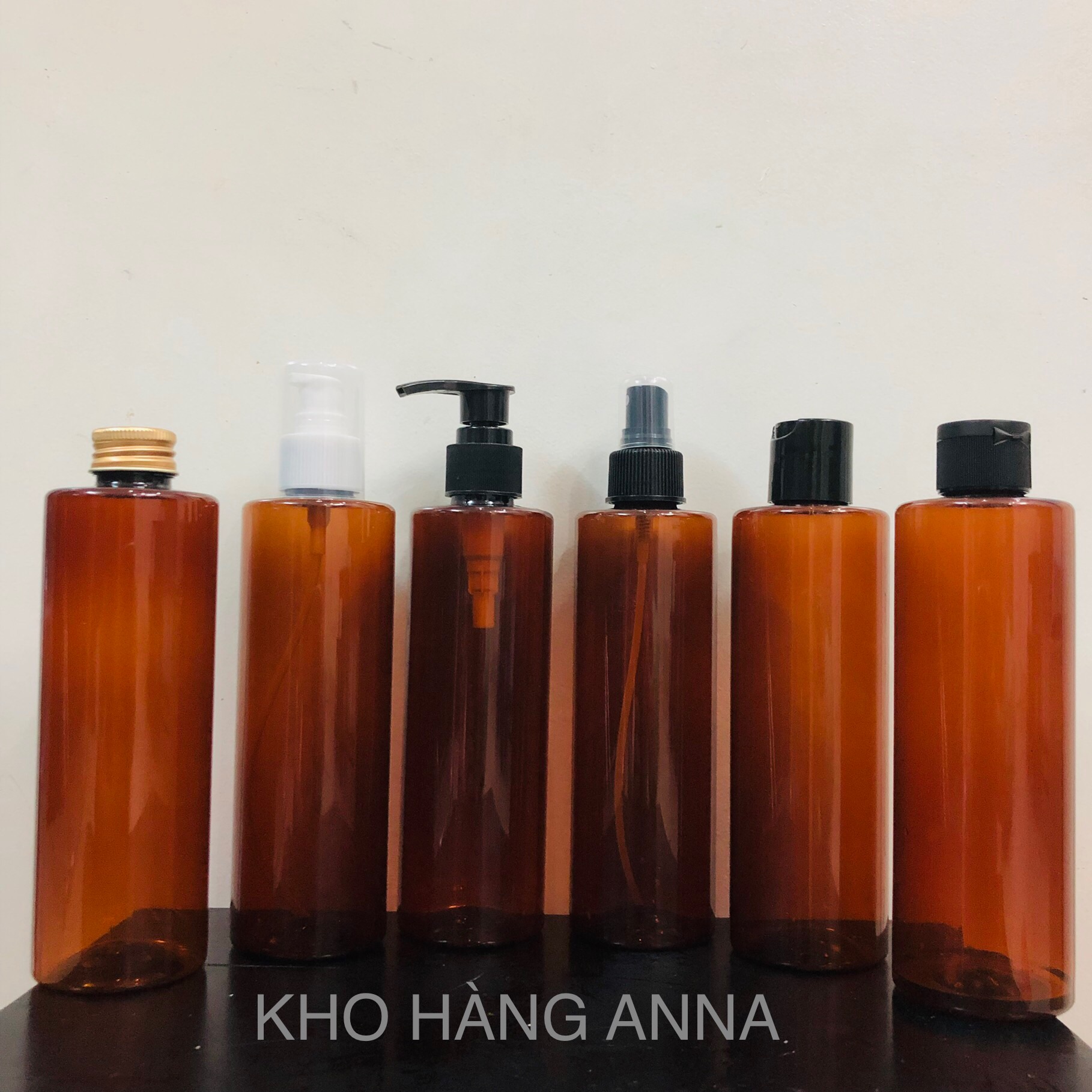 2 Chai Nâu 200ml/250ml vai ngang - COMBO 2 Chai Nâu vuông 250ml - chai nhựa pet nâu vai phẳng nắp bật/nắp nhấn/xịt sương/nhấn giọt