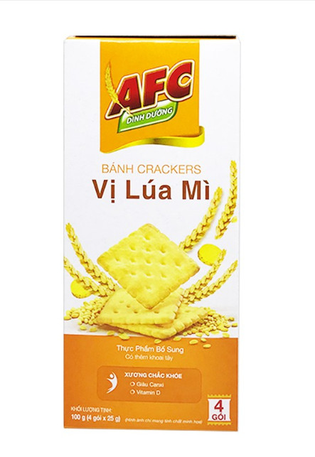 bánh AFC vị rau/ lúa mì hộp 172G