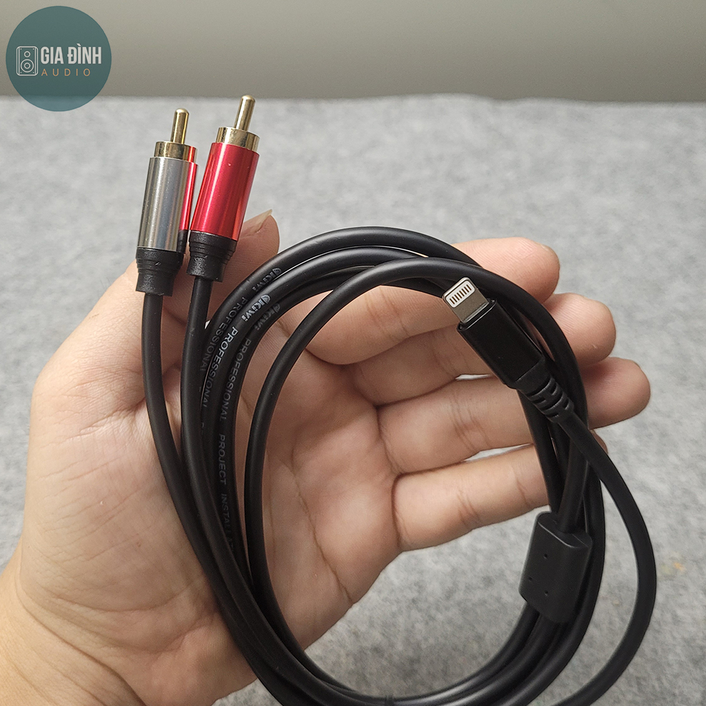 Cáp Lightning ra 2RCA (bông sen) Kiwi - Chính hãng