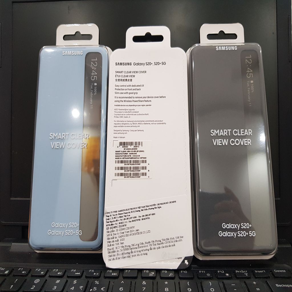 [CHÍNH HÃNG] Bao Da Clear View Samsung Galaxy S20 Plus, S20 plus 5G