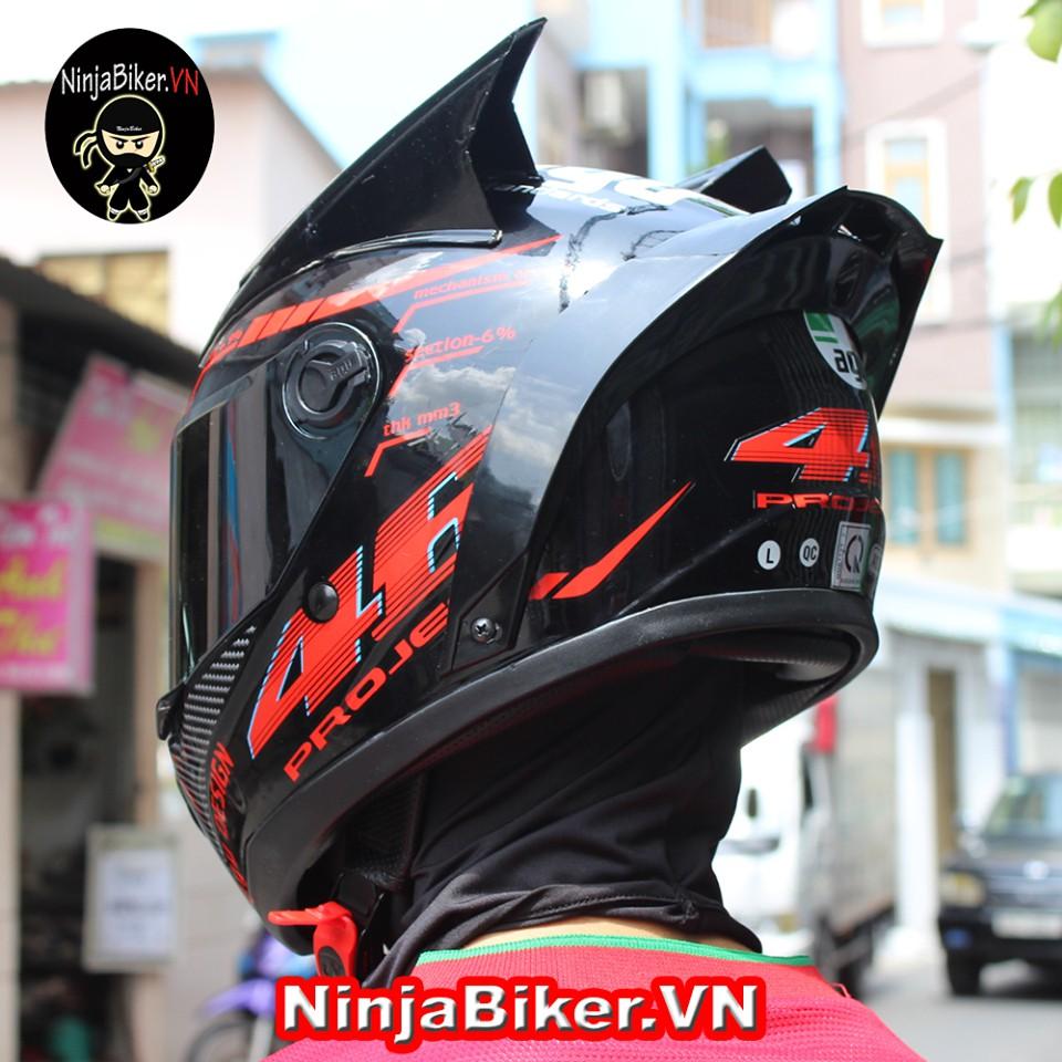 Đuôi gió gắn nón bảo hiểm fullface