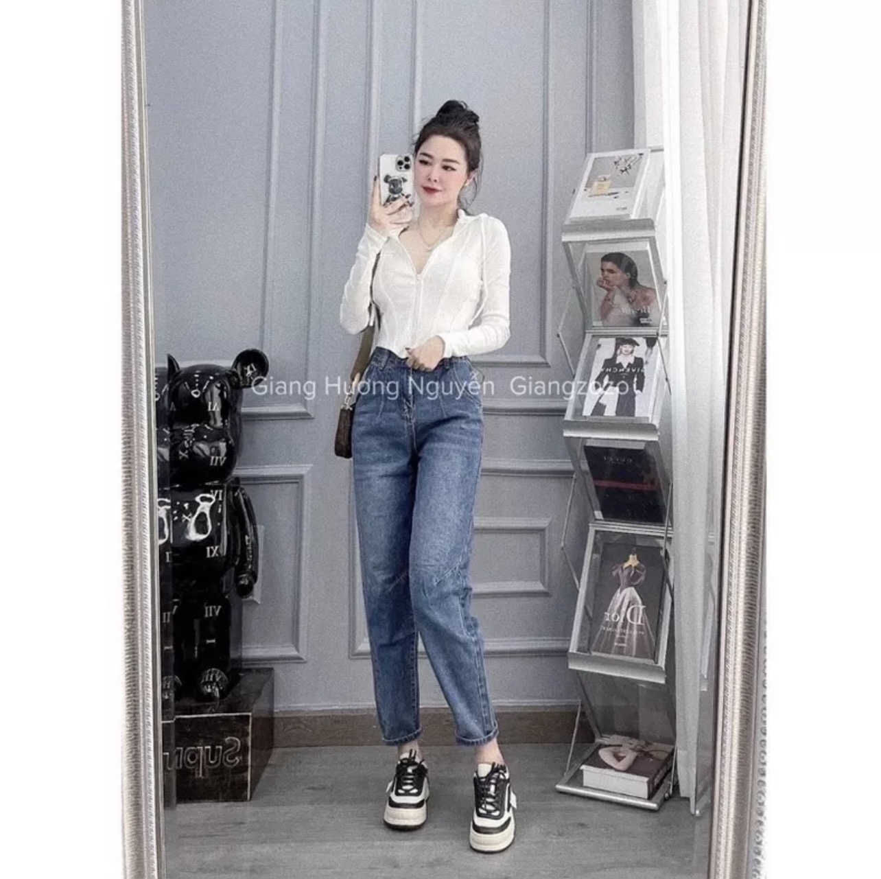 Áo khoác nữ chống nắng vạt bầu dây kéo giữa ôm body croptop tay dài vải thun len gân dày dặn